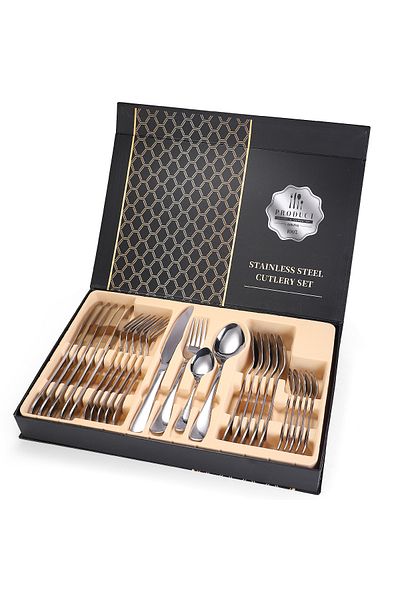Trendy's 24-piece stainless steel cutlery set, TRENDY'S, luxury edition