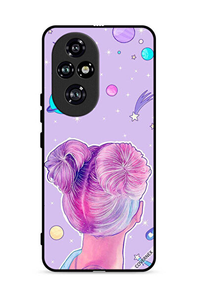 Covernex غطاء حماية لهاتف Honor 200 Pro 5G برسومات فتاة ونجوم الفضاء