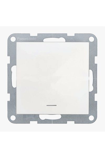 PANASONIC Interruptor with LED and Neutral Terminal ON-ON QC Karre Plus 55 White