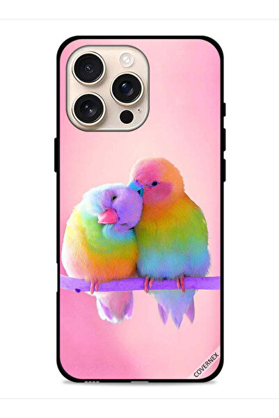 Covernex غطاء حماية لجهاز Apple iPhone 16 Pro بنقشة طيور لطيفة