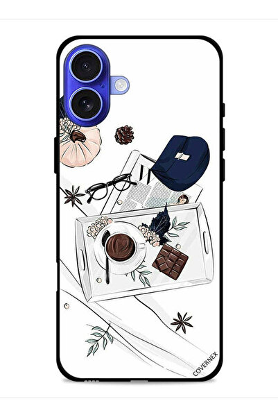 Covernex غطاء حماية لجهاز آيفون 16 من آبل بتصميم فن القهوة والشوكولاتة