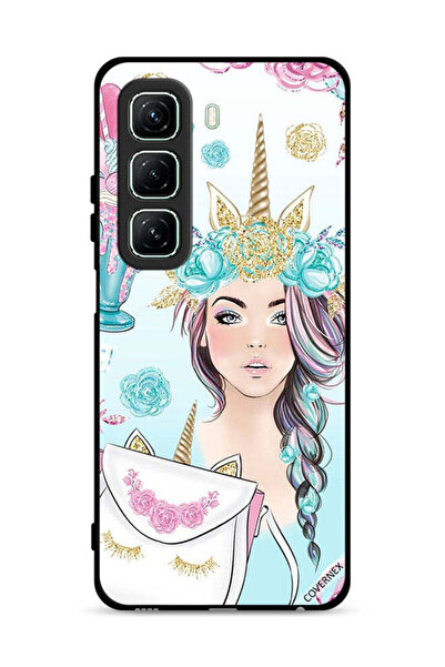 Covernex غطاء حماية لهاتف Infinix Hot 50 5G مزين برسومات رموش على الحقيبة وفت...