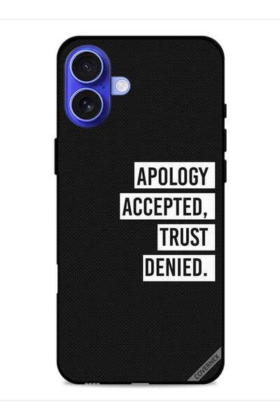 Covernex غطاء حماية لجهاز Apple iPhone 16 - اعتذار مقبول - ثقة مرفوضة