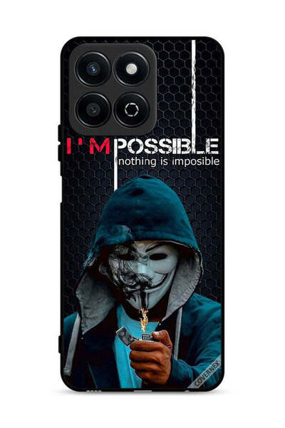 Covernex غطاء حماية لهاتف Honor X7c 4G بخلفية "أنا ممكن، لا شيء مستحيل"