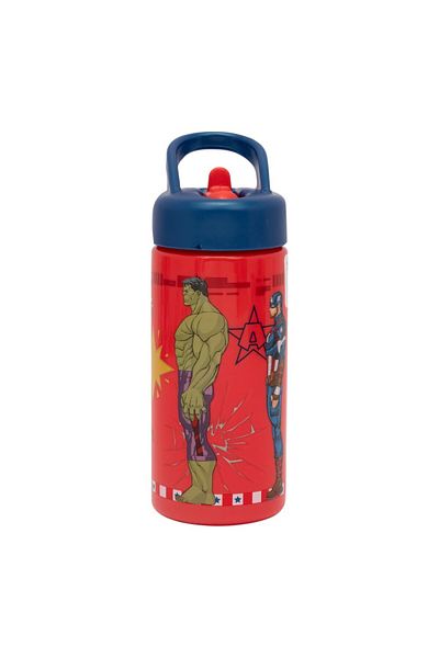 AVENGERS Children's Water Bottle, Plastic, 410 Ml, Red,