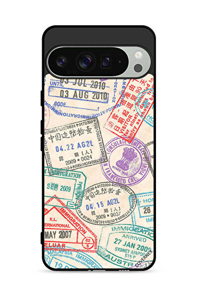 Covernex غطاء حماية لجهاز Google Pixel 9 Pro بنمط طوابع السفر