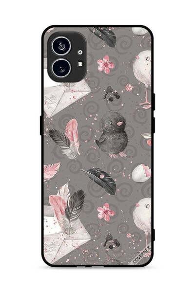 Covernex غطاء حماية لهاتف Nothing Phone (1) 5G بنقشة Feathers & Chicks