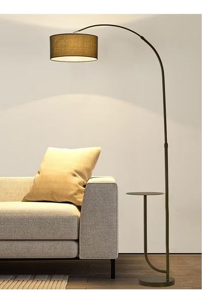 sharpdo Floor Lamp with Tray Warm Color Creative Standing Lamps 12W Stepless