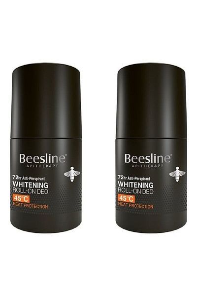 Beesline Pack Of 2 Whitening Roll On Deodorant Heat Protection 100ml