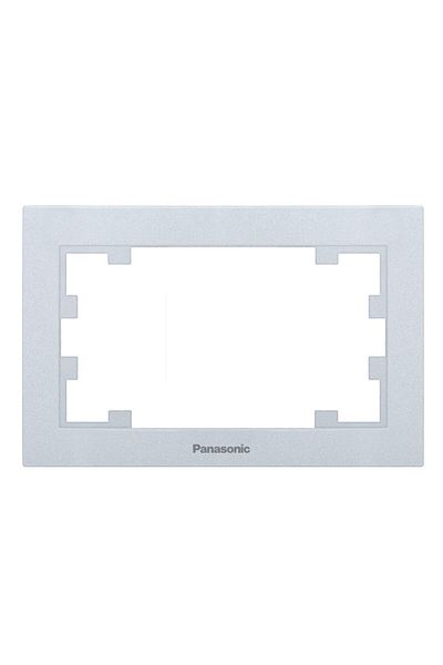 PANASONIC Frame for Double Socket Karre Plus 55 Silver