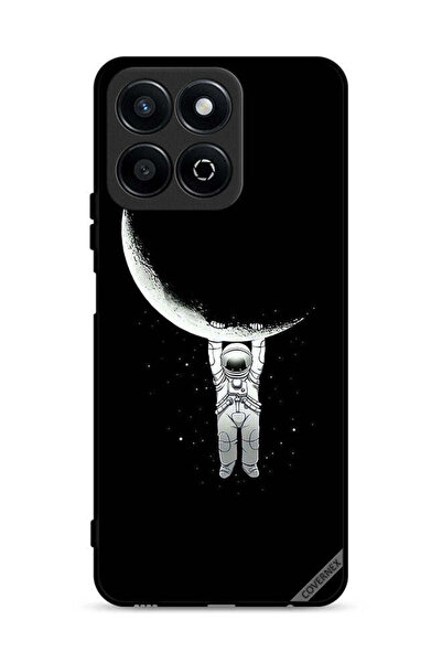 Covernex غطاء حماية لهاتف Honor Play 60 Plus 5G، صورة رائد فضاء معلق على القم...