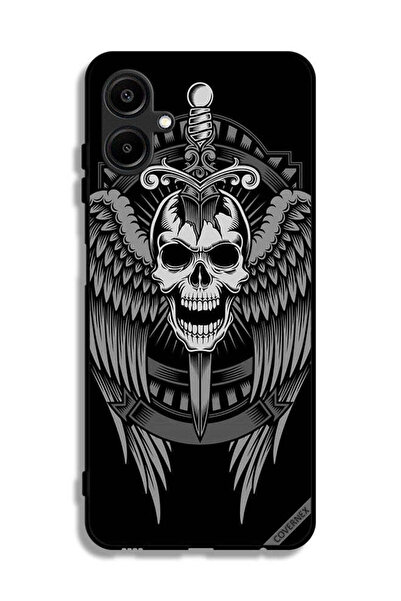 Covernex غطاء حماية لهاتف سامسونج جالاكسي F06 5G برسومات جمجمة وأجنحة نسر