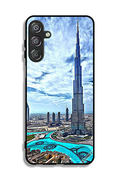 Covernex غطاء حماية لهاتف سامسونج جالاكسي M16 5G، برج خليفة، غيوم تلامس السحاب