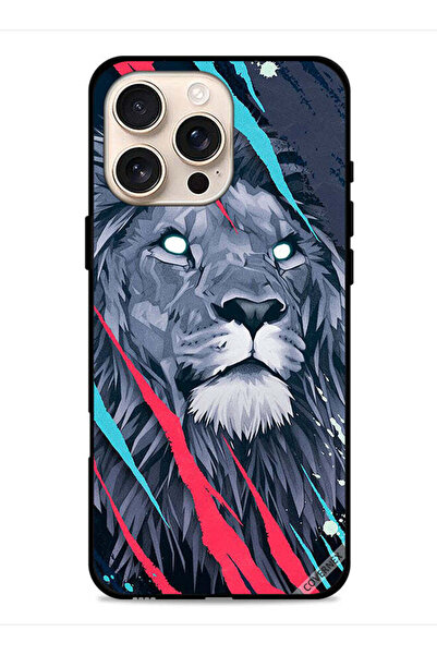 Covernex غطاء حماية لجهاز Apple iPhone 16 Pro برسومات الأسد الملك