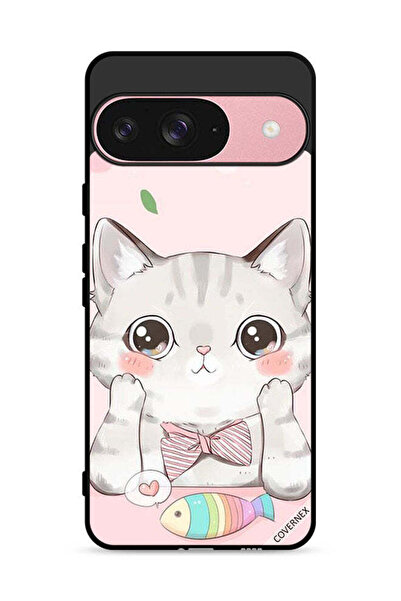 Covernex غطاء حماية لجهاز Google Pixel 9 بتصميم سمكة القط