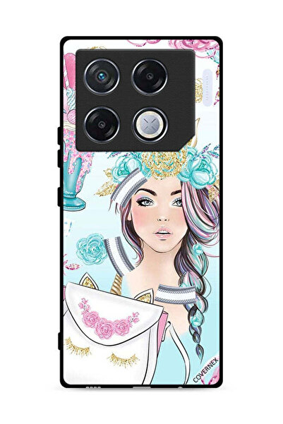 Covernex غطاء حماية لهاتف Infinix GT 20 Pro 5G مزين برسومات رموش على الحقيبة ...