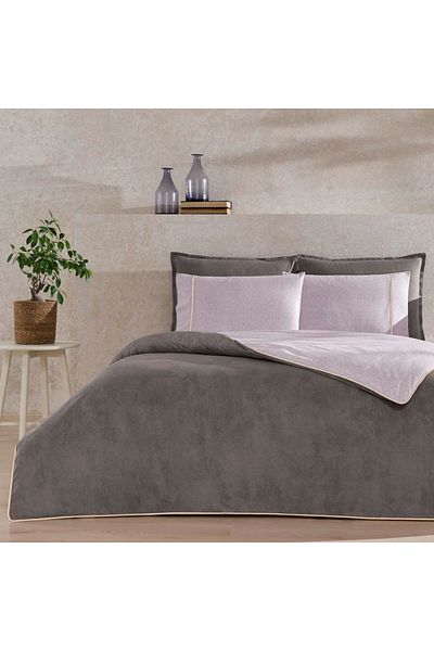 Taç Ranforce TAC Color Dreams cotton bed linen, Riven grey