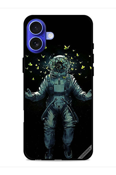 Covernex غطاء حماية لجهاز آيفون 16 من آبل، رائد فضاء وفراشات