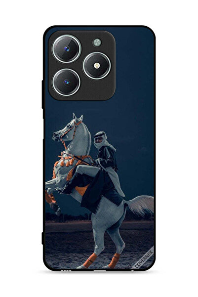 Covernex غطاء حماية لهاتف Realme C61 4G، شاب على حصان