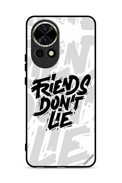 Covernex غطاء حماية لهاتف هواوي نوفا 13 5G بتصميم خط عربي "الأصدقاء لا يكذبون"