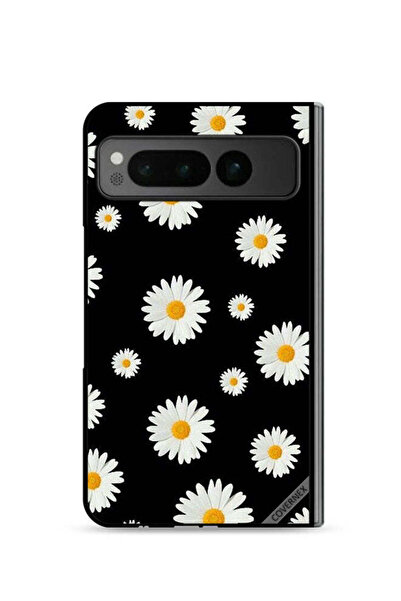 Covernex غطاء حماية لجهاز جوجل بيكسل فولد 5G بنقشة زهور الشمس الصغيرة