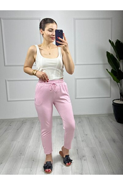 TUNAM BUTİK سروال قماش مودال مشقوق الأرجل بناطل السويت