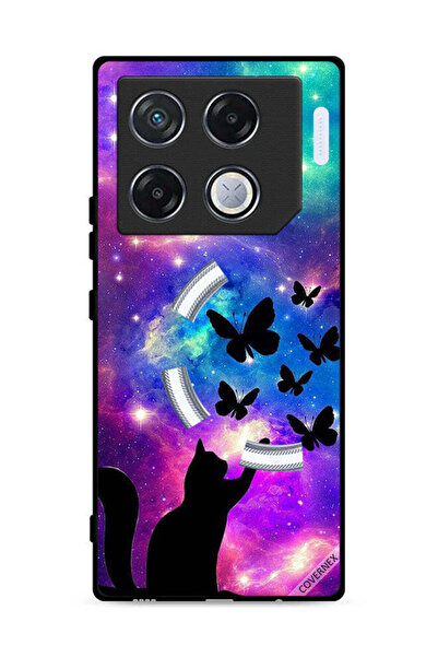 Covernex غطاء حماية لهاتف Infinix GT 20 Pro 5G بنقشة قطة وفراشات