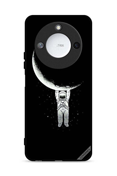Covernex غطاء حماية لهاتف Honor X60 5G، صورة رائد فضاء معلق على القمر، مطبوعة