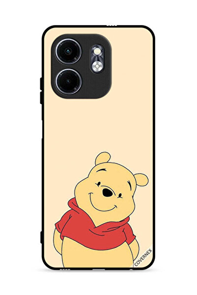 Covernex غطاء حماية لهاتف Infinix Hot 50i 4G بتصميم الدب في وضع السعادة