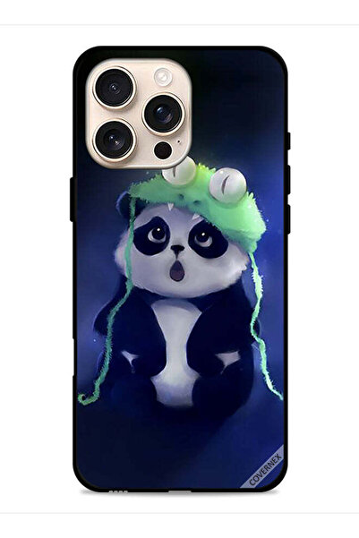 Covernex غطاء حماية لجهاز Apple iPhone 16 Pro بتصميم باندا وقبعة
