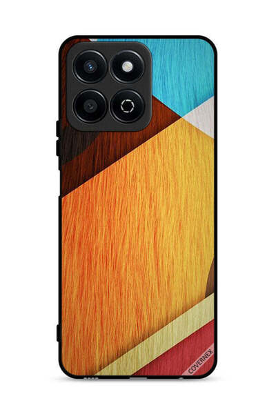 Covernex غطاء حماية لهاتف Honor Play 60 Plus 5G بملمس خشبي