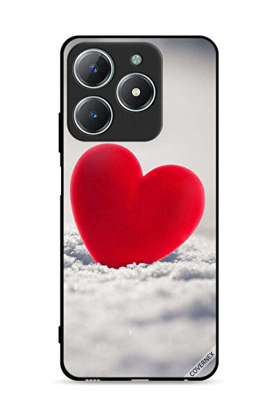 Covernex غطاء حماية لهاتف Realme C61 4G بتصميم قلب أحمر جميل