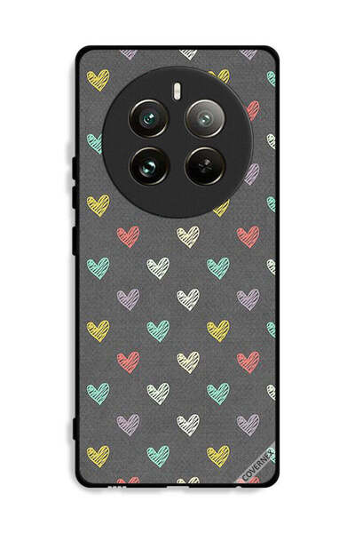 Covernex غطاء حماية لهاتف Realme 12 Pro Plus 5G بنقشة قلوب صغيرة