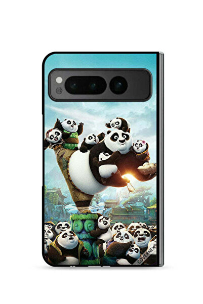 Covernex غطاء حماية لجهاز جوجل بيكسل فولد 5G بتصميم باندا وأطفال