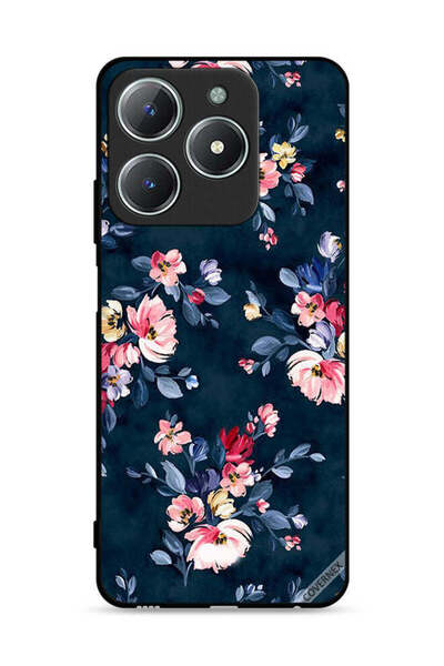 Covernex غطاء حماية لهاتف Realme C61 4G مزين برسومات زهور مرسومة يدويًا
