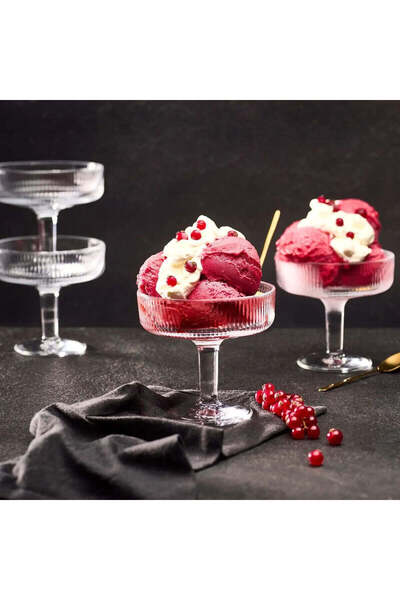 La Rochére Set 6 Cupe Alice Pentru Inghetata Sau Desert, 6 X 33cl, Sticla Foarte Rezistenta