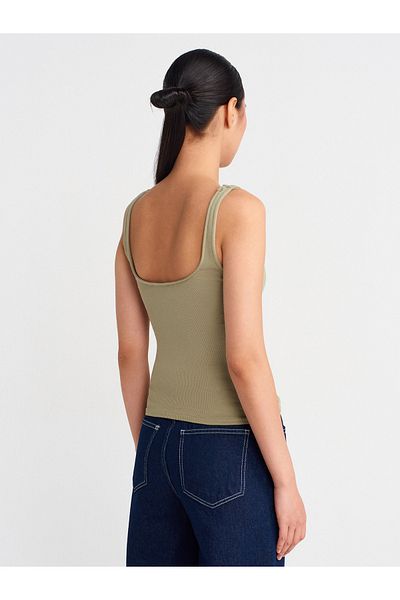 Dilvin 21057 Strap Tank - Sage