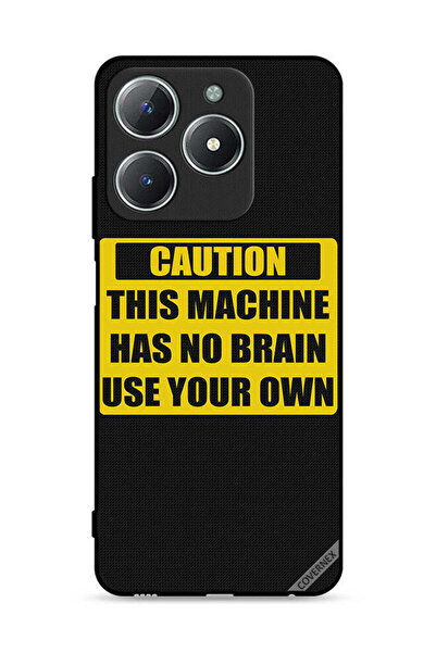 Covernex غطاء حماية لهاتف Realme C61 4G تحذير: هذا الجهاز لا يحتوي على دماغ ا...