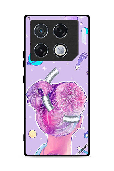 Covernex غطاء حماية لهاتف Infinix GT 20 Pro 5G برسومات فتاة ونجوم الفضاء