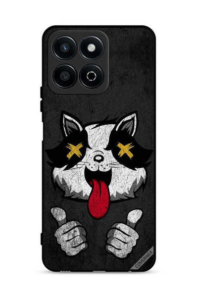 Covernex غطاء حماية لهاتف Honor Play 60 Plus 5G بتصميم قطة مارشميلو