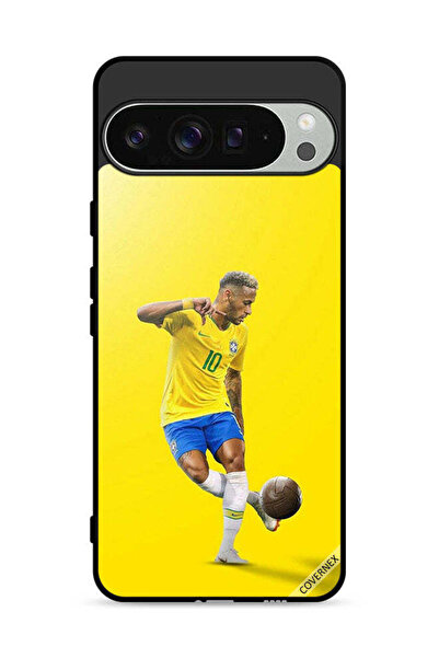 Covernex غطاء حماية لجهاز جوجل بيكسل 9 برو XL بتصميم نيمار مع كرة قدم