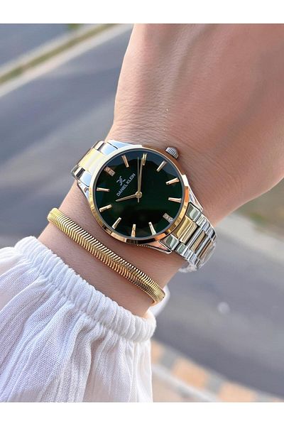 Daniel Klein Women's Wrist Watch+Wristband with Special Cutout Glass 3 Atm Water Resistant 2 Years Warranty V10925.4