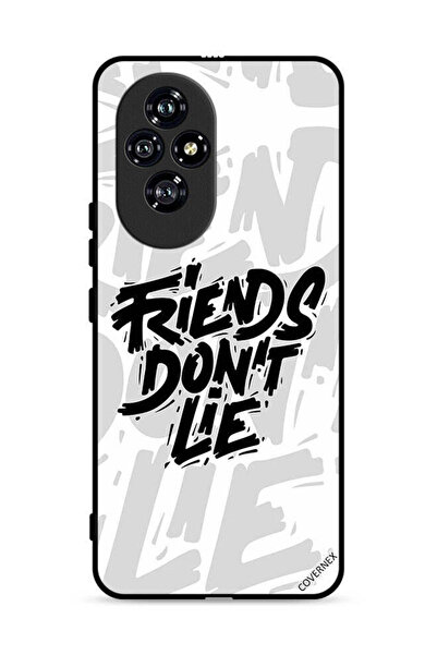 Covernex غطاء حماية لهاتف Honor 200 5G بطبعة "أصدقاء الخط لا يكذبون"