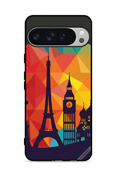 Covernex غطاء حماية لجهاز Google Pixel 9 Pro بنمط باريس الملون