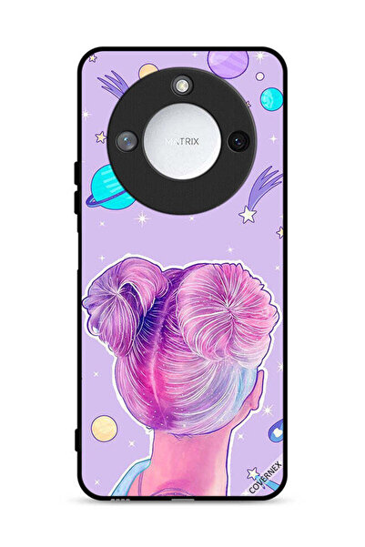 Covernex غطاء حماية لهاتف Honor X60 5G برسومات فتاة ونجوم الفضاء