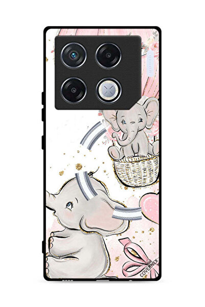 Covernex غطاء حماية لهاتف Infinix GT 20 Pro 5G برسومات فيلة صغيرة