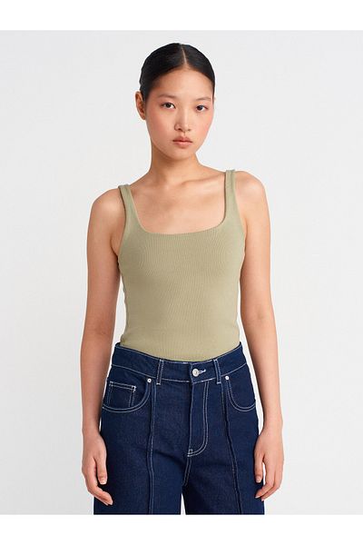 Dilvin 21057 Strap Tank - Sage