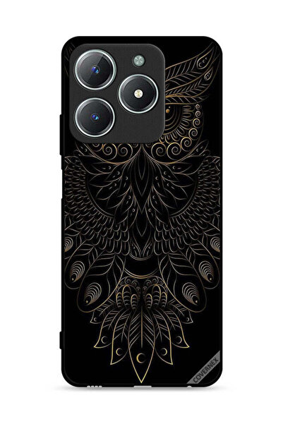 Covernex غطاء حماية لهاتف Realme C61 4G بنقشة بومة زهرية عصرية