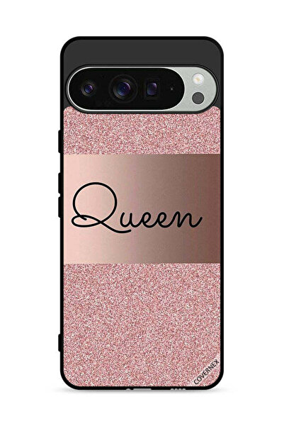 Covernex غطاء حماية لجهاز Google Pixel 9 Pro بخلفية لامعة من Queen Glitters