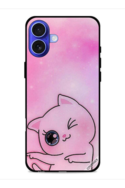 Covernex غطاء حماية لجهاز Apple iPhone 16 Plus بتصميم Go This Way Kitten